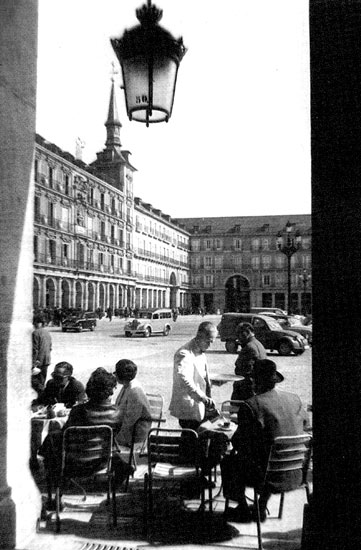 Plaza Mayor y sus terrazas 1961