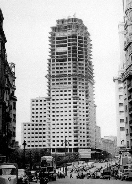 Torre de Madrid construccion